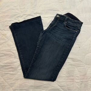 Paige Canyon Bootcut Jeans Womens Size 31 Dark wash Western Y2K Stretch Mid Rise